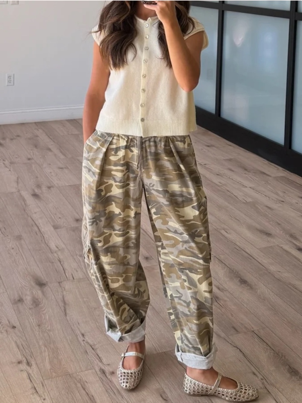 At Ease Camo Baggy Pants